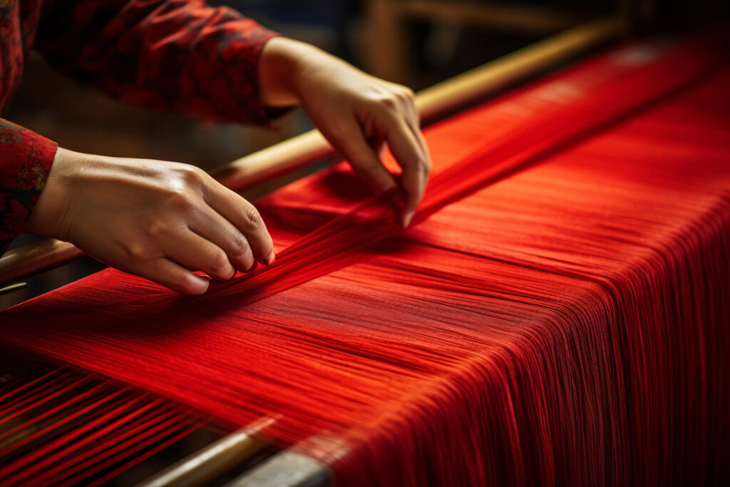 Traditional silk manufactory